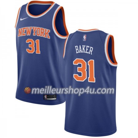 Maillot Basket Homme New York Knicks Ron Baker 31 Nike 2017-18 Bleu Swingman